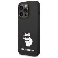 Karl Lagerfeld Silicone Choupette case for iPhone 14 Pro Max - black