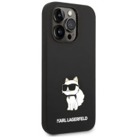Karl Lagerfeld Silicone Choupette case for iPhone 14 Pro Max - black