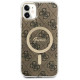 Guess Set Guess GUBPN61H4EACSW Case+Charger iPhone 11 6.1" brown/brown hard case 4G Print MagSafe