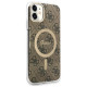 Guess Set Guess GUBPN61H4EACSW Case+Charger iPhone 11 6.1" brown/brown hard case 4G Print MagSafe