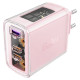 Acefast charger GaN 65W 3 ports (1xUSB, 2xUSB C) pink (A45)