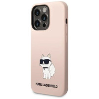 Karl Lagerfeld KLHCP14LSNCHBCP iPhone 14 Pro 6.1" hardcase pink/pink Silicone Choupette