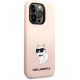 Karl Lagerfeld KLHCP14LSNCHBCP iPhone 14 Pro 6.1" hardcase pink/pink Silicone Choupette