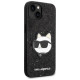 Karl Lagerfeld KLHCP14MG2CPK iPhone 14 Plus 6.7" black/black hardcase Glitter Choupette Patch