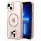 Karl Lagerfeld KLHMP14MHNKCIP iPhone 14 Plus 6.7" hardcase pink/pink Iconic Karl&Choupette Magsafe