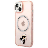 Karl Lagerfeld KLHMP14MHNKCIP iPhone 14 Plus 6.7" hardcase pink/pink Iconic Karl&Choupette Magsafe