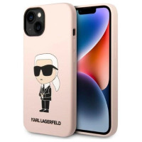 Karl Lagerfeld KLHMP14MSNIKBCP iPhone 14 Plus 6.7" hardcase pink/pink Silicone Ikonik Magsafe