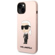 Karl Lagerfeld KLHMP14MSNIKBCP iPhone 14 Plus 6.7" hardcase pink/pink Silicone Ikonik Magsafe