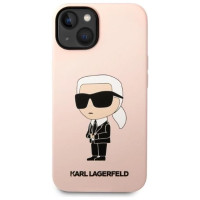 Karl Lagerfeld KLHMP14MSNIKBCP iPhone 14 Plus 6.7" hardcase pink/pink Silicone Ikonik Magsafe
