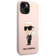 Karl Lagerfeld KLHMP14MSNIKBCP iPhone 14 Plus 6.7" hardcase pink/pink Silicone Ikonik Magsafe