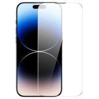 Baseus Set of 2x Tempered Glass for iPhone 14 Pro Max Full Screen with Speaker Cover 0.3mm + Mounting Frame