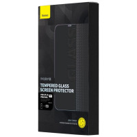Baseus Set of 2x Tempered Glass for iPhone 14 Pro Max Full Screen with Speaker Cover 0.3mm + Mounting Frame