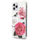 Guess GUHCN58ROSTRT iPhone 11 Pro transparent hardcase Flower Desire Pink & White Rose
