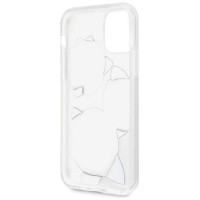 Guess GUHCN58ROSTRT iPhone 11 Pro transparent hardcase Flower Desire Pink & White Rose