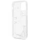 Guess GUHCN58ROSTRT iPhone 11 Pro transparent hardcase Flower Desire Pink & White Rose