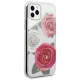 Guess GUHCN58ROSTRT iPhone 11 Pro transparent hardcase Flower Desire Pink & White Rose