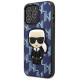Karl Lagerfeld KLHCP13LPMNIKBL iPhone 13 Pro / 13 6.1" hardcase blue/blue Monogram Ikonik Patch