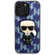 Karl Lagerfeld KLHCP13LPMNIKBL iPhone 13 Pro / 13 6.1" hardcase blue/blue Monogram Ikonik Patch