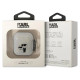 Karl Lagerfeld KLA2HNKCTGT Airpods 1/2 cover transparent Gliter Karl&Choupette