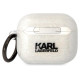 Karl Lagerfeld KLA3HNKCTGT Airpods 3 cover transparent Gliter Karl&Choupette