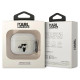 Karl Lagerfeld KLA3HNKCTGT Airpods 3 cover transparent Gliter Karl&Choupette