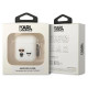 Karl Lagerfeld KLACA2SILKCW AirPods 1/2 cover white/white Silicone Karl & Choupette