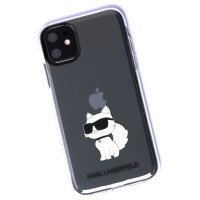 Karl Lagerfeld case for iPhone 11 / XR from the Ikonik Choupette series - transparent