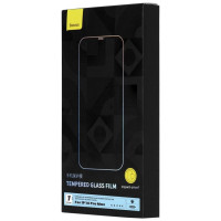 Baseus Full Screen Tempered Glass for iPhone 14 Pro Max with Speaker Cover 0.4mm + Mounting Kit