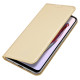 Dux Ducis Skin Pro Case For Xiaomi Redmi 11A / Poco C55 / Redmi 12C Cover Flip Card Wallet Stand Gold