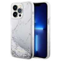 Guess GUHCP14XLCSGSGH iPhone 14 Pro Max 6.7" white/white hardcase Liquid Glitter Marble