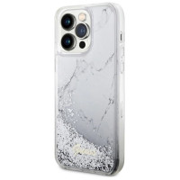 Guess GUHCP14XLCSGSGH iPhone 14 Pro Max 6.7" white/white hardcase Liquid Glitter Marble