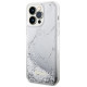 Guess GUHCP14XLCSGSGH iPhone 14 Pro Max 6.7" white/white hardcase Liquid Glitter Marble