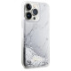 Guess GUHCP14XLCSGSGH iPhone 14 Pro Max 6.7" white/white hardcase Liquid Glitter Marble