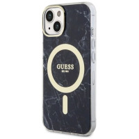Guess GUHMP14MPCUMAK iPhone 14 Plus 6.7" black/black hardcase Marble MagSafe