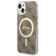 Guess 4G MagSafe case for iPhone 14 - brown