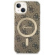 Guess 4G MagSafe case for iPhone 14 - brown
