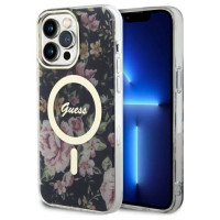 Guess GUHMP14XHCFWSK iPhone 14 Pro Max 6.7" black/black hardcase Flower MagSafe