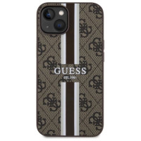 Guess GUHMP14MP4RPSW iPhone 14 Plus 6.7" brown/brown hardcase 4G Printed Stripes MagSafe