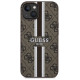 Guess GUHMP14MP4RPSW iPhone 14 Plus 6.7" brown/brown hardcase 4G Printed Stripes MagSafe