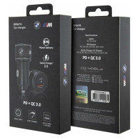 BMW charger BMCCMUSBCK PD-QC 3.0 20W Fast Charge black/black M Edition