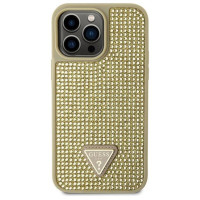 Guess GUHCP14XHDGTPD iPhone 14 Pro Max 6.7" gold/gold hardcase Rhinestone Triangle