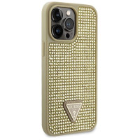 Guess GUHCP14XHDGTPD iPhone 14 Pro Max 6.7" gold/gold hardcase Rhinestone Triangle