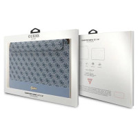 Guess 4G Stripe Metal Logo case for a 14" laptop - blue