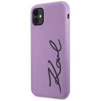 Karl Lagerfeld KLHCN61SKSVGU iPhone 11 / Xr 6.1" purple/purple hardcase Silicone Signature