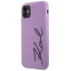 Karl Lagerfeld KLHCN61SKSVGU iPhone 11 / Xr 6.1" purple/purple hardcase Silicone Signature
