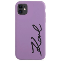 Karl Lagerfeld KLHCN61SKSVGU iPhone 11 / Xr 6.1" purple/purple hardcase Silicone Signature