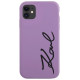 Karl Lagerfeld KLHCN61SKSVGU iPhone 11 / Xr 6.1" purple/purple hardcase Silicone Signature