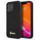 Guess GUHCP13XLSLMGBK iPhone 13 Pro Max 6.7" black/black hardcase Silicone Script Gold Logo