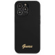 Guess GUHCP13XLSLMGBK iPhone 13 Pro Max 6.7" black/black hardcase Silicone Script Gold Logo