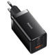 Baseus GaN 2xUSB C 1xUSB 65W fast charger Baseus GaN5 Pro + USB C - USB C 100W cable - black
